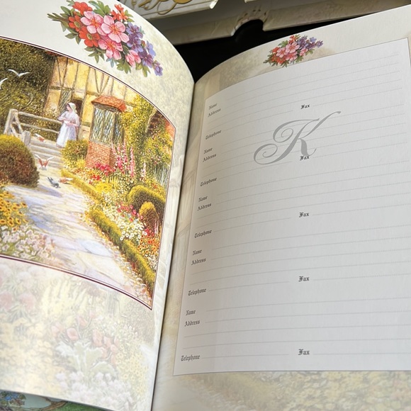 Elegant & stylish address book & journal set with Country Cottage designs - Picture 7 of 11